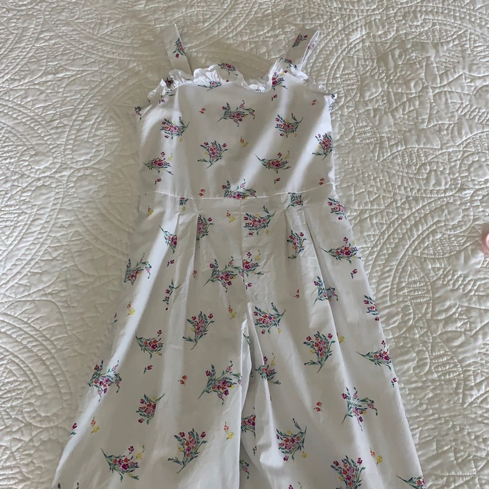 Janie and Jack Floral Jumpsuit Size 8
